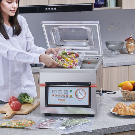 VEVOR Chamber Vacuum Sealer DZ-260C – Professional Packaging Machine for Liquid & Solid Food – Industrial Grade Food Saver