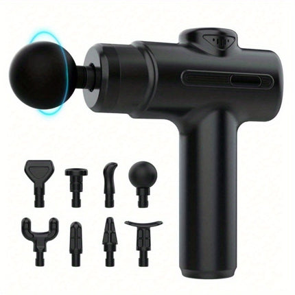 Professional Deep Tissue Massage Gun – Percussion Muscle Massager for Athletes – 8 Interchangeable Heads – Ultra-Quiet & Portable Recovery Tool