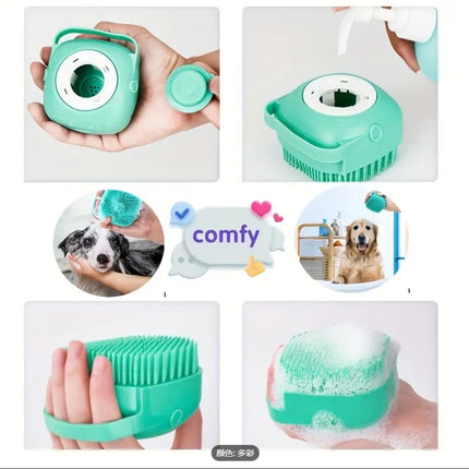 7-in-1 Professional Pet Grooming Kit – Self-Cleaning Slicker Brush, Nail Clipper, Bath Brush & Flea Comb Set – All-in-One Grooming Supplies for Dogs & Cats