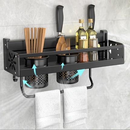 Multi-Functional Kitchen Storage System – Heavy-Duty Spice & Cutlery Rack – Wall Mount & Outdoor Camping Versatility