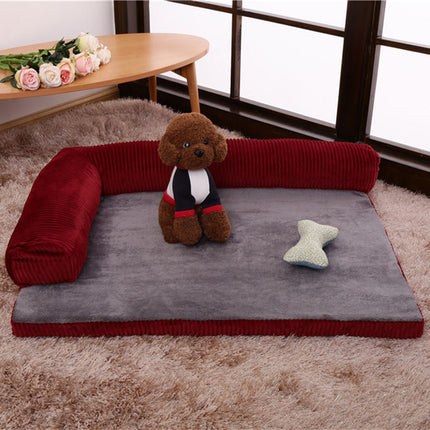 Calming Dog Bed & Cat Bed – Ultra Soft Plush Donut Cuddler – Self-Warming Washable Pet Bed for Improved Sleep & Anxiety Relief