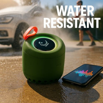 3-in-1 G-Shape Bluetooth Speaker with Wireless Charger – RGB Night Light Ambient Lamp – Smart Desktop Sound Machine for Home & Office