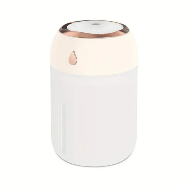 USB Personal Desktop Humidifier – Portable Cool Mist Maker for Bedroom, Office & Travel – Mini Silent Air Humidifier with Night Light