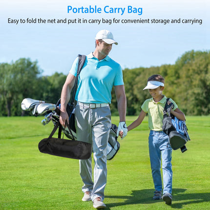 Portable Golf Practice Net – Heavy-Duty Hitting and Chipping Net with Target for Backyard and Indoor Training