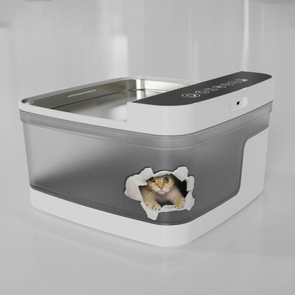 Wireless Rechargeable Pet Water Fountain – Motion Sensor Activated Dog & Cat Dispenser – Battery Operated Ultra-Quiet Filtered Fountain