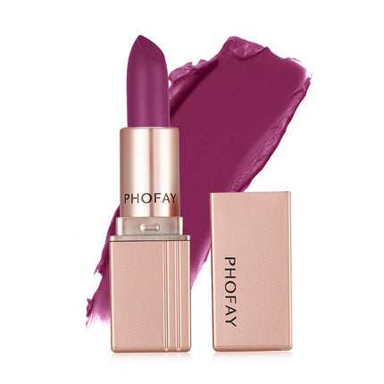 Phofay Velvet Matte Lipstick – High-Pigment & Long-Lasting Comfort