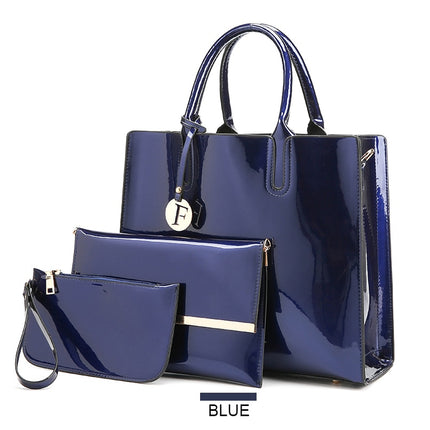 3-Piece Luxury Women’s Handbag Set – Elegant PU Leather Tote, Crossbody Bag & Wallet Combo – Professional & Casual Purse Set