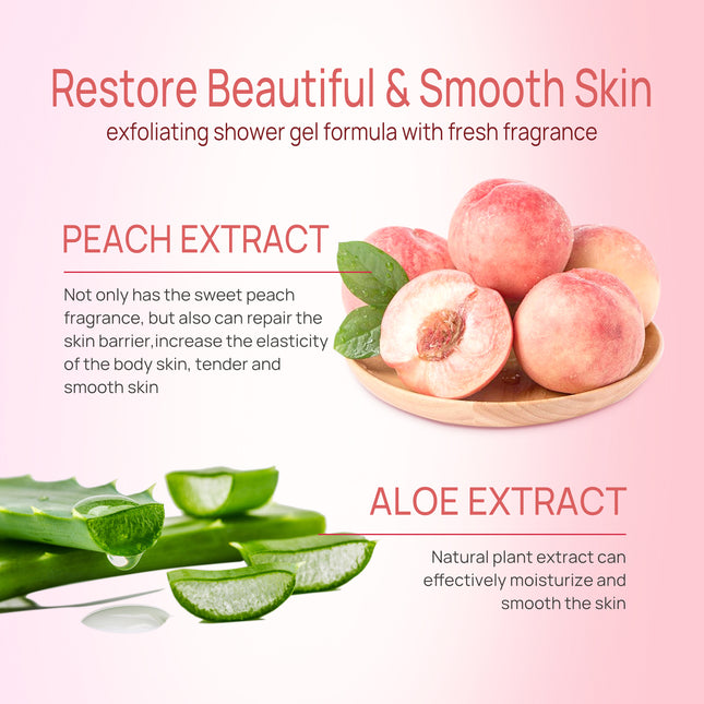 Sweet Peach Revitalizing Body Wash – Deep Cleansing & Nourishing Daily Care