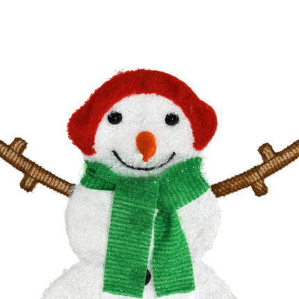 Lighted Christmas Snowman Holiday Decoration – Warm LED Festive Atmosphere Lights for Indoor and Outdoor Yard Display