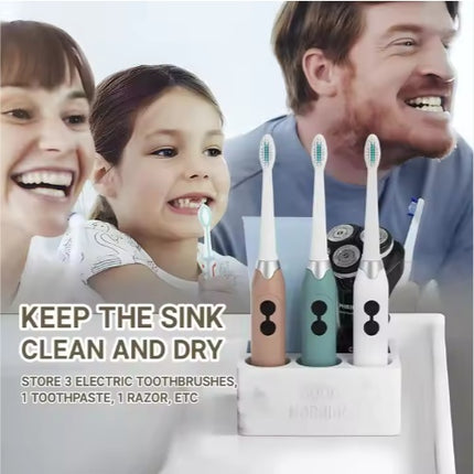 Nordic Series Bathroom Organizer – Modern Toothbrush & Toothpaste Holder for Vanity