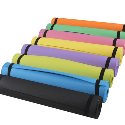 High-Density EVA Yoga Mat – Non-Slip Exercise Mat for Fitness, Pilates & Stretching – 4mm/6mm Thickness – Lightweight & Durable