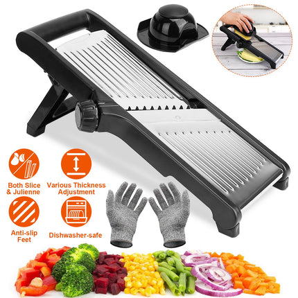 Ultimate Kitchen Prep Station – All-in-One Mandoline Grater for Slicing, Shredding & Julienne