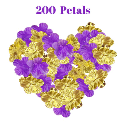Vibrant Artificial Silk Rose Petals – 200 Pcs of Realistic Floral Decor for Romantic Events & Party Decorations