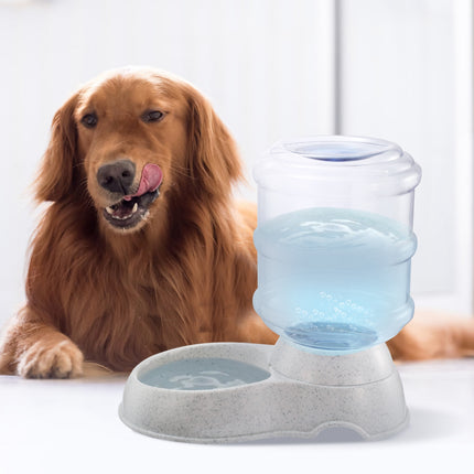 3.5L Self-Dispensing Pet Waterer – Automatic Gravity Water Fountain for Dogs & Cats – 1 Gallon Large Capacity Watering Station