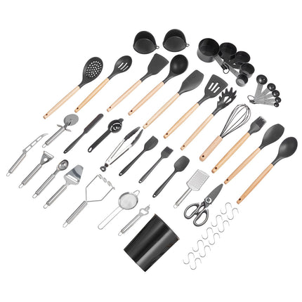 ProChef™ 50-Piece Professional Kitchen Tool Kit – Non-Stick Silicone & Stainless Steel Cooking Set
