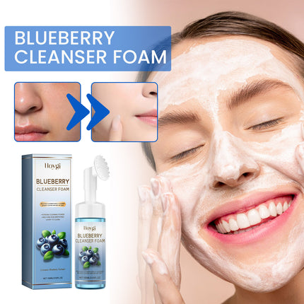 Blueberry & Turmeric Detox Foam – 2-in-1 Deep Cleansing Brush