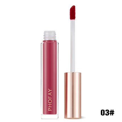 Phofay Silk-Finish Lip Gloss – Non-Tacky Mirror Glow