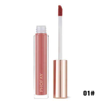 Phofay Silk-Finish Lip Gloss – Non-Tacky Mirror Glow