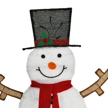 Lighted Christmas Snowman Holiday Decoration – Warm LED Festive Atmosphere Lights for Indoor and Outdoor Yard Display