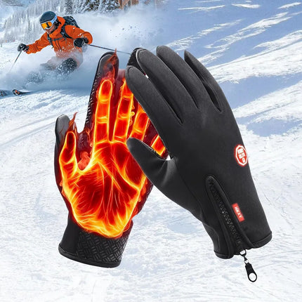 Waterproof Winter Thermal Gloves – Touchscreen Windproof Driving Gloves for Men & Women – Anti-Slip Warm Outdoor Gloves for Cycling, Hiking & Skiing