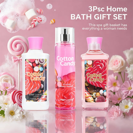 Premium Christmas Fragrance Set – Shower Gel, Body Lotion & Mist Trio