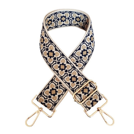 Embroidered Adjustable Bag Strap – Stylish Replacement Shoulder Strap for Handbags & Crossbody Bags