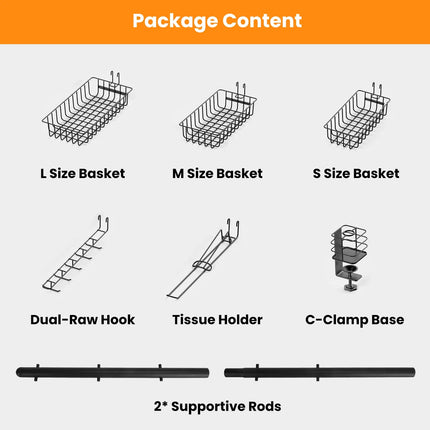 ProGrill™ Multi-Functional Griddle Caddy – All-in-One Standing BBQ Rack with Hooks & Storage Baskets
