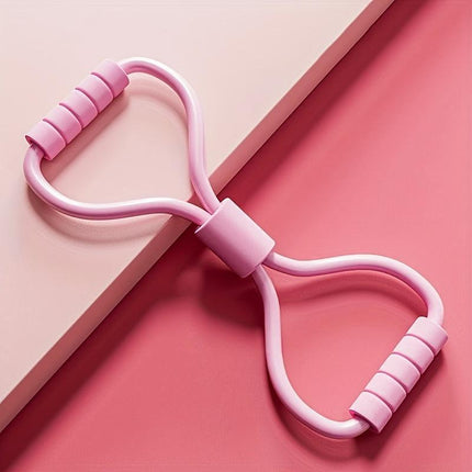 Figure 8 Resistance Band – Elastic Yoga Pull Rope for Arm & Shoulder Toning – Back Stretcher & Chest Expander for Home Fitness
