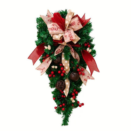 Festive Christmas Door Hanging Ornament – Vibrant Holiday Welcome Sign for Front Door Entryway & Home Wall Decor