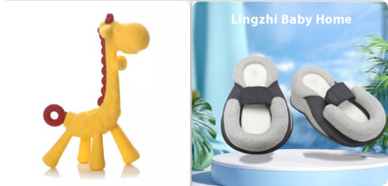 Baby Giraffe Teething Toy – Soft Silicone Teether for Gums Relief – BPA-Free Infant Molar Soothing Stick