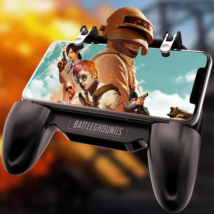 5-in-1 Mobile Gaming Controller with Cooling Fan & Power Bank – L1R1 Gaming Triggers & Ergonomic Grip for PUBG, COD, Free Fire – Portable Phone Cooler Gamepad