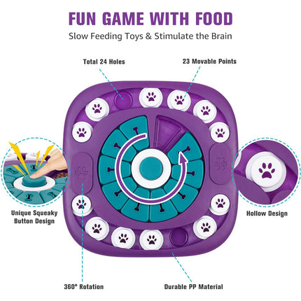Interactive Dog Treat Puzzle Toy – Mental Stimulation and Slow Feeder Game for Small, Medium, and Large Dogs