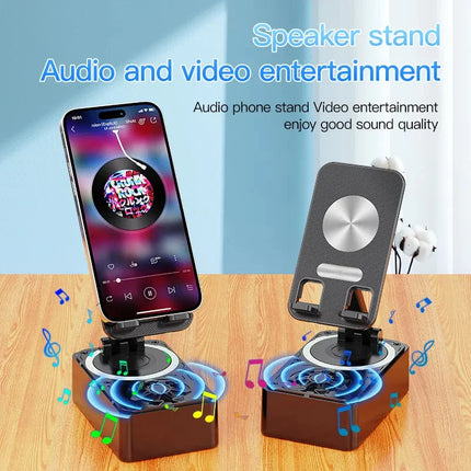 New Cell Phone Holder Stand With Bluetooth Speaker