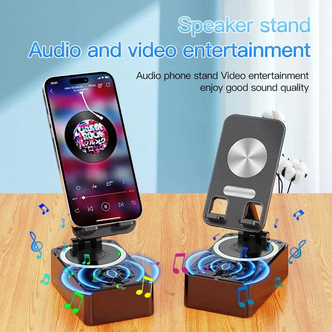 New Cell Phone Holder Stand With Bluetooth Speaker