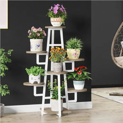 Modern Multi-Tiered Plant Stand – Stylish Indoor Flower Pot Holder – Vertical Space-Saving Shelf for Living Room, Balcony & Patio