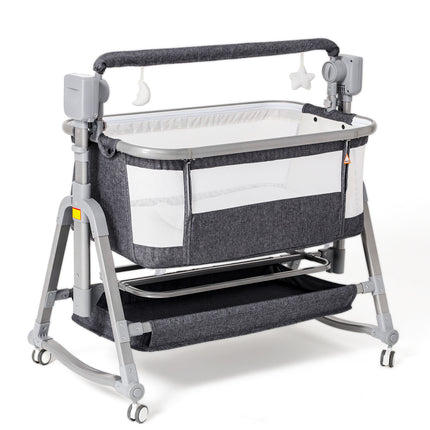 Multi-Functional Electric Baby Swing & Rocking Chair – Intelligent Bluetooth Bassinet with Remote Control – 5 Sway Speeds & Music