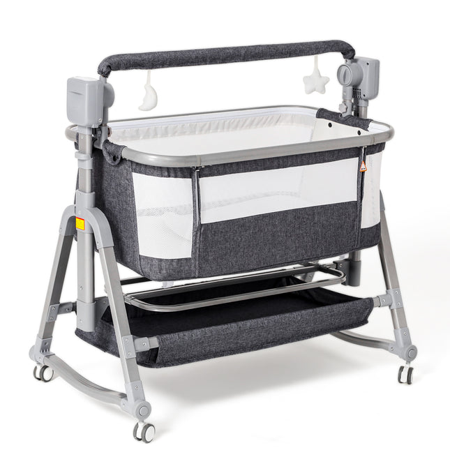 Multi-Functional Electric Baby Swing & Rocking Chair – Intelligent Bluetooth Bassinet with Remote Control – 5 Sway Speeds & Music