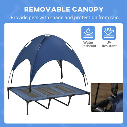 Elevated Dog Cot Cooling Pet Bed – Raised Outdoor Dog Bed with Breathable Mesh – Portable & Durable Sleeping Cot for Summer Comfort