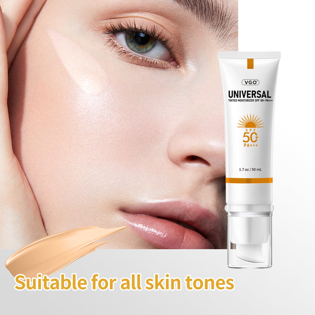 Universal Tinted Moisturizer with SPF 46 - Lightweight Mineral Sunscreen & Face Tint - Oil-Free Hydrating Formula for All Skin Types - 50ml