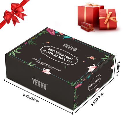 All-in-One Nail Art Studio – Professional UV Light, Acrylic Powder, & 24-Color Glitter Collection