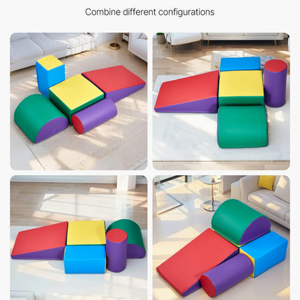 5-Piece Foam Climbing Blocks for Toddlers – Purple Soft Play Set