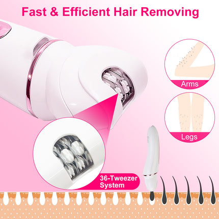 Ultimate 5-in-1 Rechargeable Beauty Set – Epilator, Callus Remover & Massager with LED Display