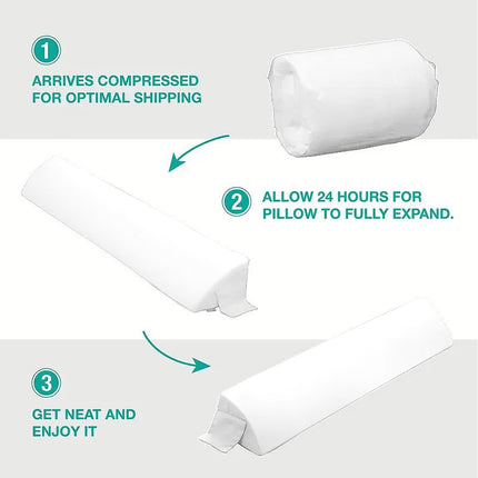 Multi-Purpose Bed Wedge Pillow – 76-Inch Mattress Connector – Supportive Foam Gap Filler for Home & Hotel Beds