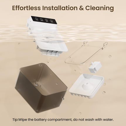 Smart Automatic Pet Water Fountain – Motion Sensor Activated Dog & Cat Water Dispenser – Ultra-Quiet Filtered Drinking Fountain