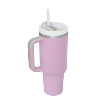 Oversized 40oz Travel Mug with Straw – Spill-Proof Insulated Water Bottle for Gym, Office & Road Trips