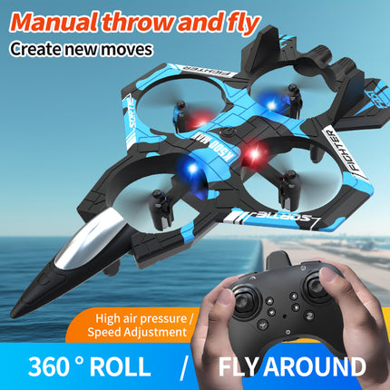 K500 Combat Drone – 4-Channel Remote Control Quadcopter with Altitude Hold, LED Lighting & 360° Flip Stunts – High-Speed Flying Toy for Kids & Beginners