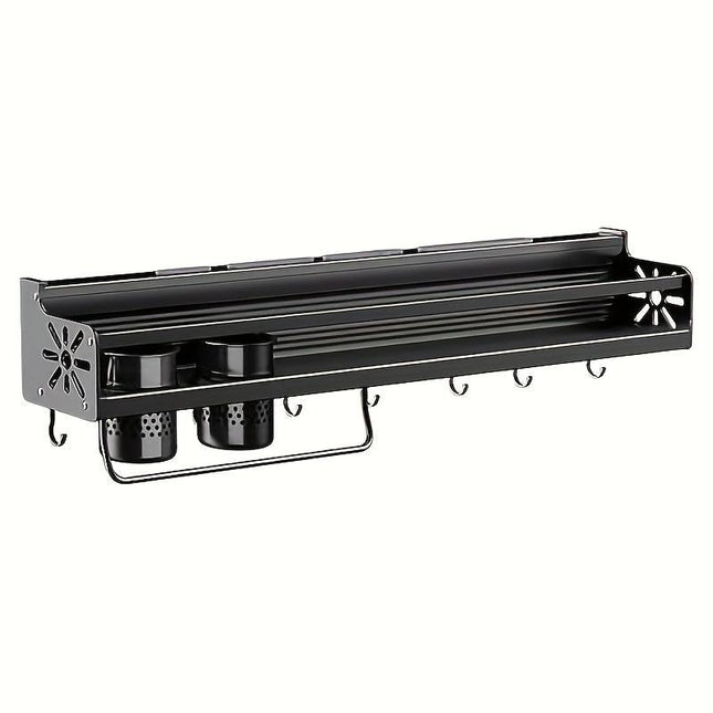 Multi-Functional Kitchen Storage System – Heavy-Duty Spice & Cutlery Rack – Wall Mount & Outdoor Camping Versatility