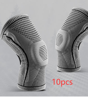 Professional Sports Knee Brace – Silicone Patella Shield & Dual Spring Stabilizers – Compression Knee Sleeve for Basketball, Running & Volleyball