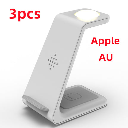3-in-1 Fast Wireless Charging Station – Foldable Magnetic Charging Dock for iPhone, Apple Watch & AirPods – Universal Quick Charge Stand