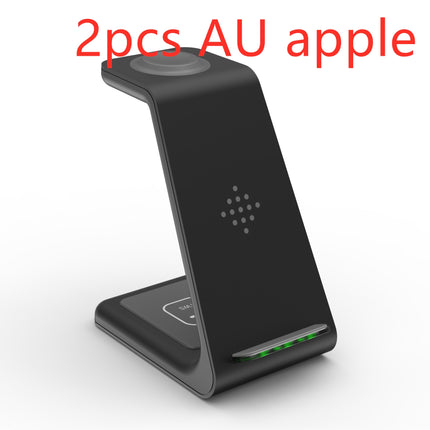 3-in-1 Fast Wireless Charging Station – Foldable Magnetic Charging Dock for iPhone, Apple Watch & AirPods – Universal Quick Charge Stand
